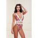 Foto 0: Body Baci Lingerie Floral Lace Branco Multicolor 36-38 S/M